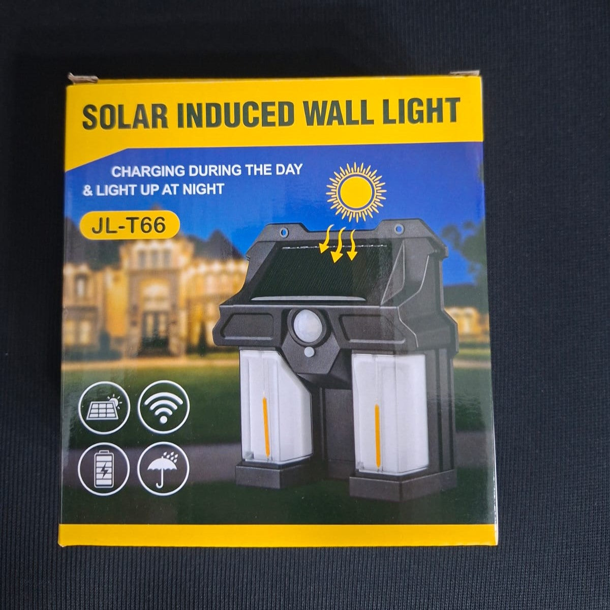 JL-T66 Solar LED Wall Light – Day Charging & Night Lighting Solution