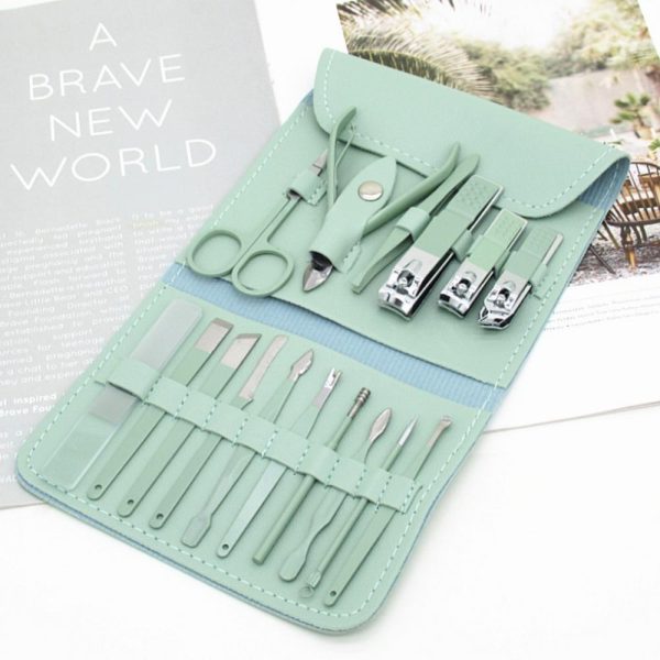 16-Piece Manicure & Pedicure Kit – Premium Nail Care Set